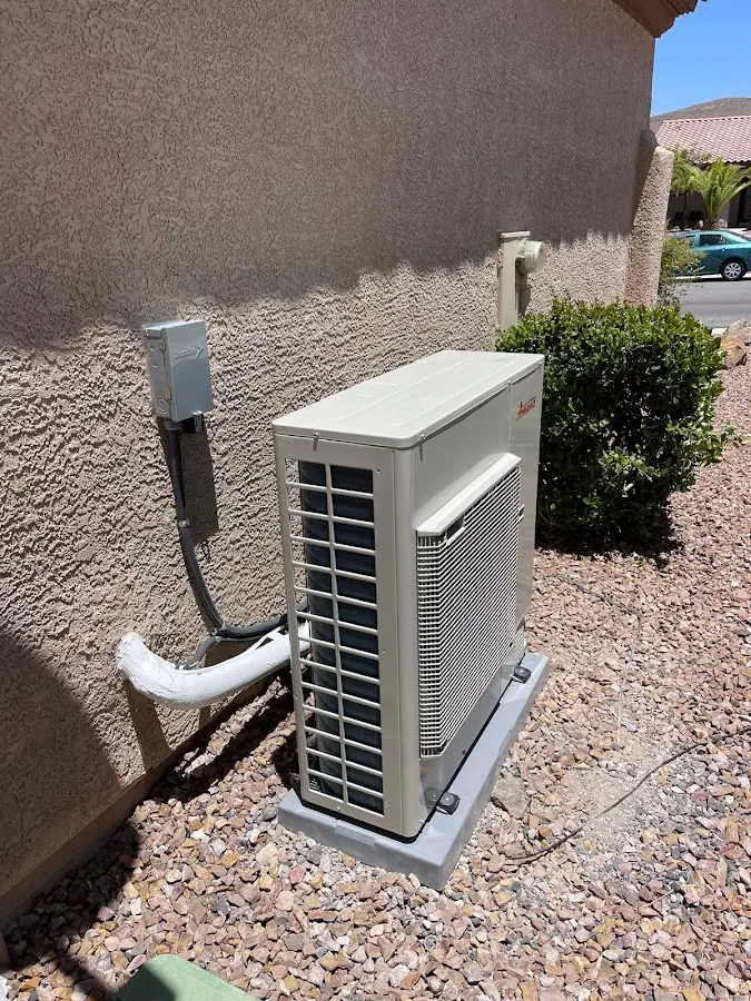 Residential air conditioning condenser unit in Portland