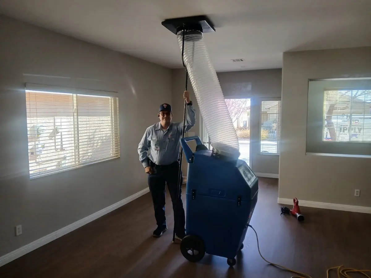 Professional Dryer Vent Cleaning work inside a Portland home